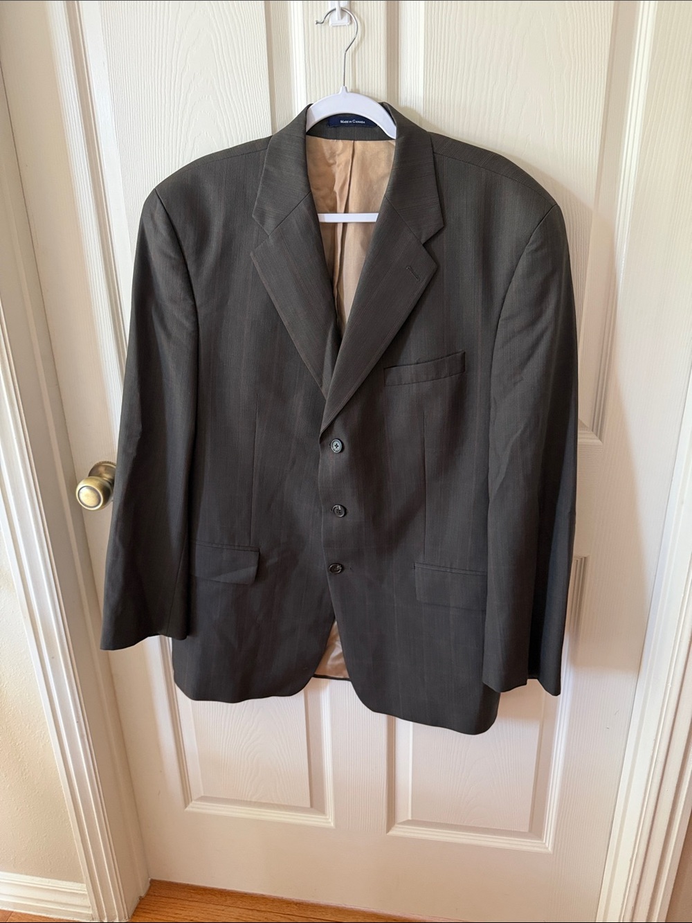 Polo University Ralph Lauren Vtg Classic Men's Three-Button Brown Blazer Sz 44T